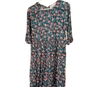 Hayley London Floral Dress Size S Mini Spring Summer Short Sleeves